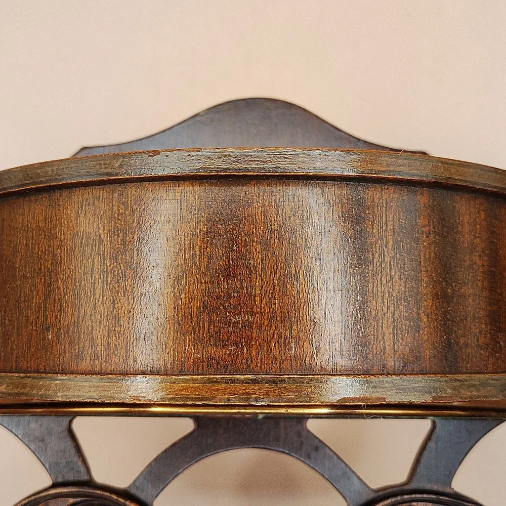 Vintage Ferguson Bros. Hoboken, N.J. Wall-Hanging Planter - Harp Design